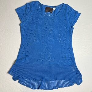 Bright Blue knit top